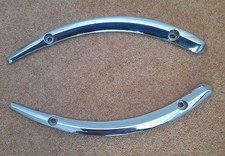 Chrome rear mudguard stays for
