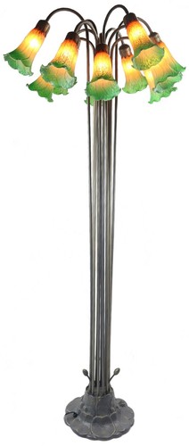 149cm pond lily bronze finish - bronze,