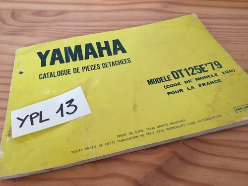 Yamaha dt125e parts list 1g0 - yamaha,