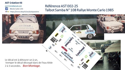 New decal talbot samba - decal,