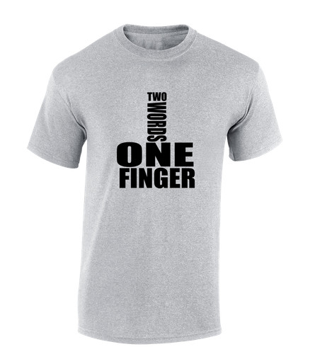 Two words one - two, finger