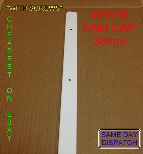 White end cap 30mm kitchen - cap,