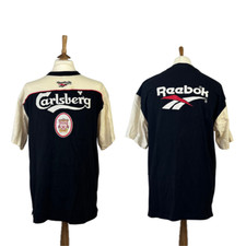 1996-97 Liverpool 1997 90s Men's Size L Reebok Training Football Shirt Original