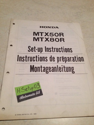 Honda mtx50 mtx80 mtx 80 - honda, 50