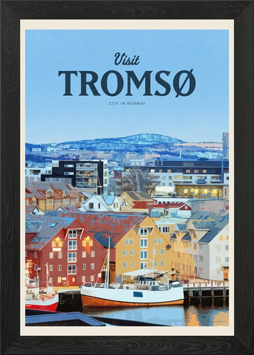 Visit tromso framed wall - #2,