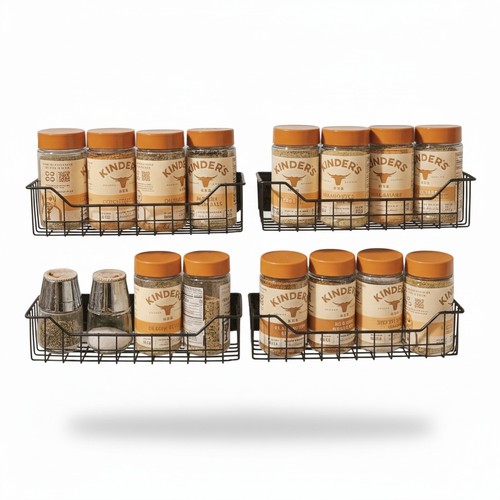 Magnetic spice rack set - magnetic,
