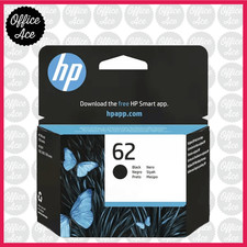 Genuine HP 62 Black Ink - For