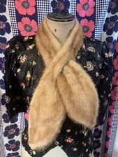 Vintage Blonde Real Fur Tippet