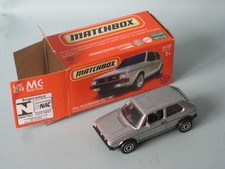 Matchbox 1976 VW Volkswagen Golf GTi Silver Body Toy Model Car Boxed USA 65mm