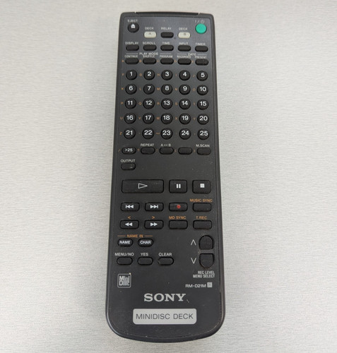 Sony d21m remote control - rm-d21m,
