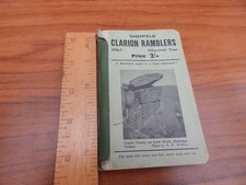 Sheffield Clarion Ramblers 1956-57 with fold out map/plan