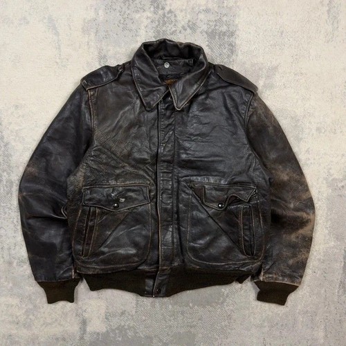 Vintage schott leather flight - schott,