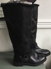 Ladies Size 5 Black Calf Boots