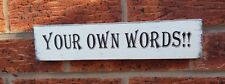 Rustic Design your own Personalised Shabby Chic Wooden Plaque free standing SALE