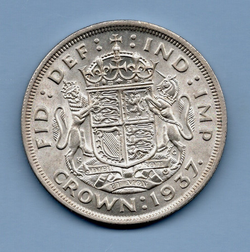 1937 silver crown coin - 1937,