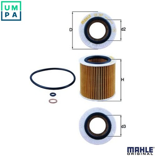 Oil filter 387d for n55 - ox,
