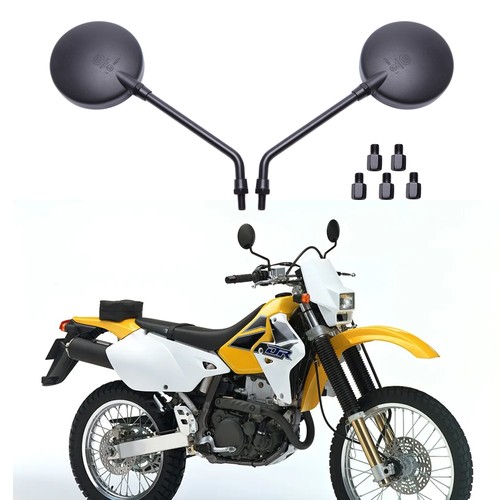 Round side mirrors long stem - round,
