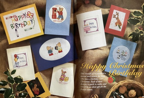 Cross stitch chart birthday - cross,
