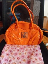 Orange Patent Leather Handbag