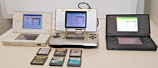 Silver Nintendo DS and DS Lite Black and White Console Bundle Charger 6 Games!