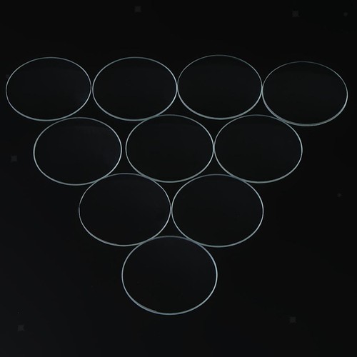 10pcs clear domed mineral - 10pcs,