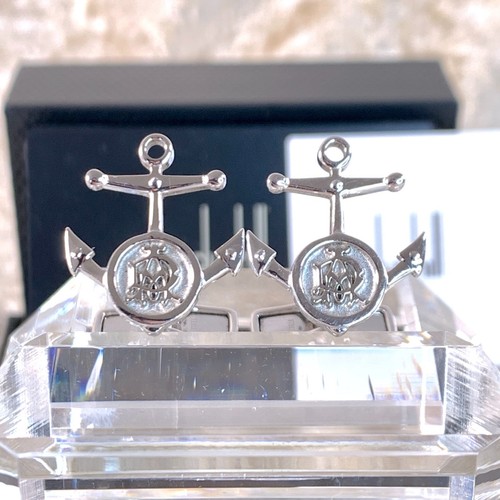 Dunhill cufflinks anchor motif - dunhill,