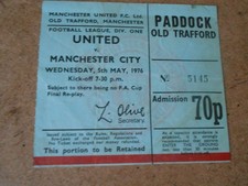 TICKET  1976 Manchester United