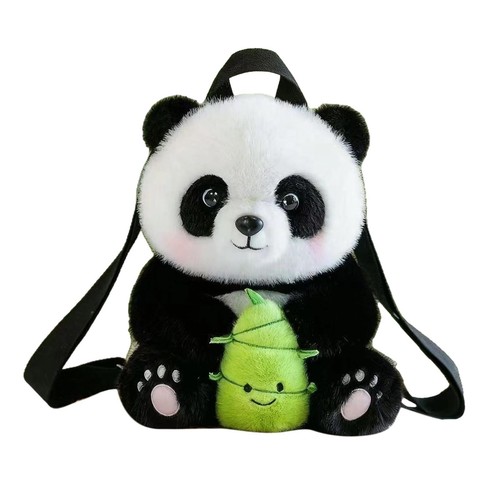 Plush panda backpack creative - backpack,