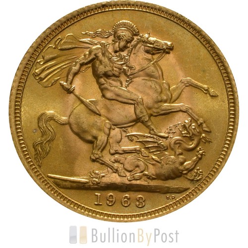 1963 gold sovereign - gold,
