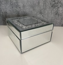 Glass Silver Mirrored Crystal