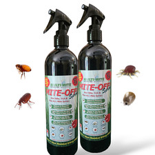 Flea Spray & ALL Mites Killer Organic MITE OFF 2 X 500ml  Sprays - MULTI-MITE