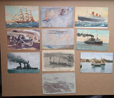 LOT 10 OLD POSTCARD TRANSPORT