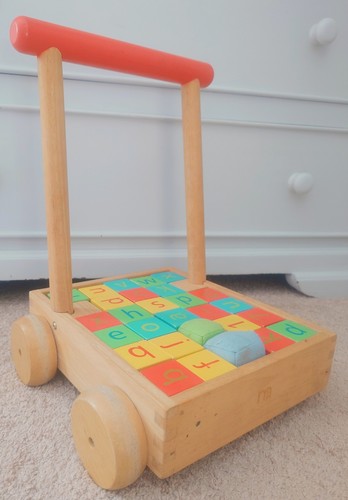 Wooden toddler truck - wooden,