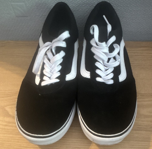 Vans black white - vans, lace-up