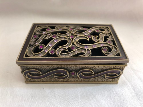 Vintage ornate pewter - , with