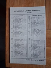 1946-7 NEWCASTLE UNITED