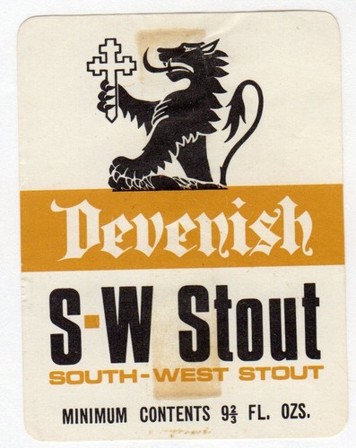 Beer label devenish brewery - devenish,