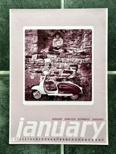 Vintage LAMBRETTA Calendar Poster LI125 Scooter SERIES 3 III Range LI150 TV175