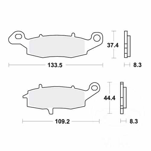 Trw brake pads - pads, sintered
