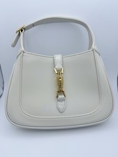 Gucci Handbag Jackie 1961 Mini Ivory Leather Gold Hardware Detachable Strap