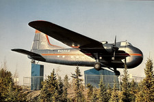 Bristol 170 Freighter CF-TFX Wardair Aviation Photography Colour Image Postcard