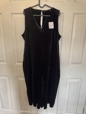 New Next Black Velvet Palazzo