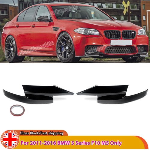 Gloss black front bumper - black,