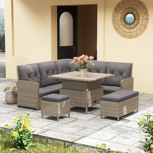 Pcs rattan garden - 6,