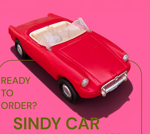 Sindy red convertible doll - convertible,