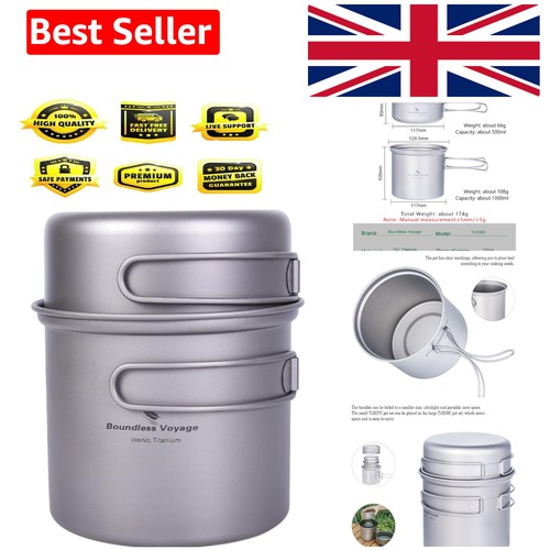 Titanium camping pots and - pots, pans