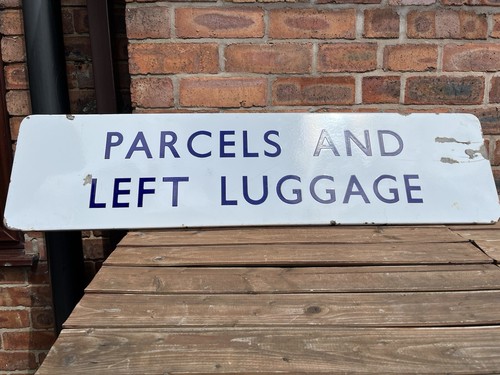 Flanged enamel station - br, sign