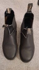 Mens Blundstones Black Leather Boots Size 8 Worn Once Excellent Condition