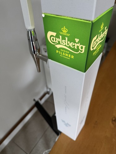 Carlsberg lager beer pump new - lager, pump.
