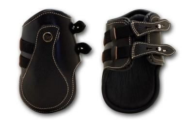 Horse leather jumping fetlock - leather,